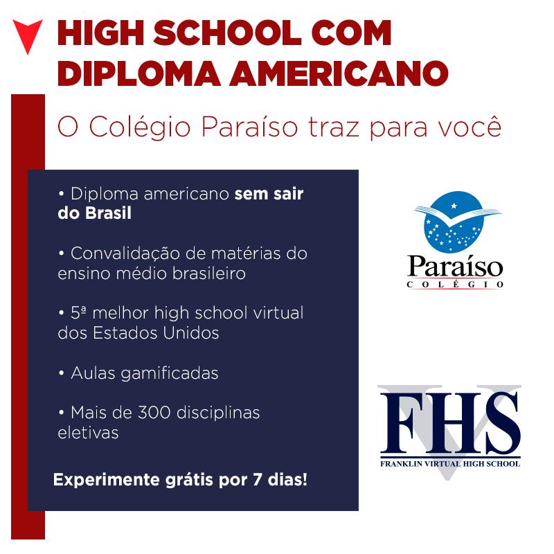 High School com diploma americano