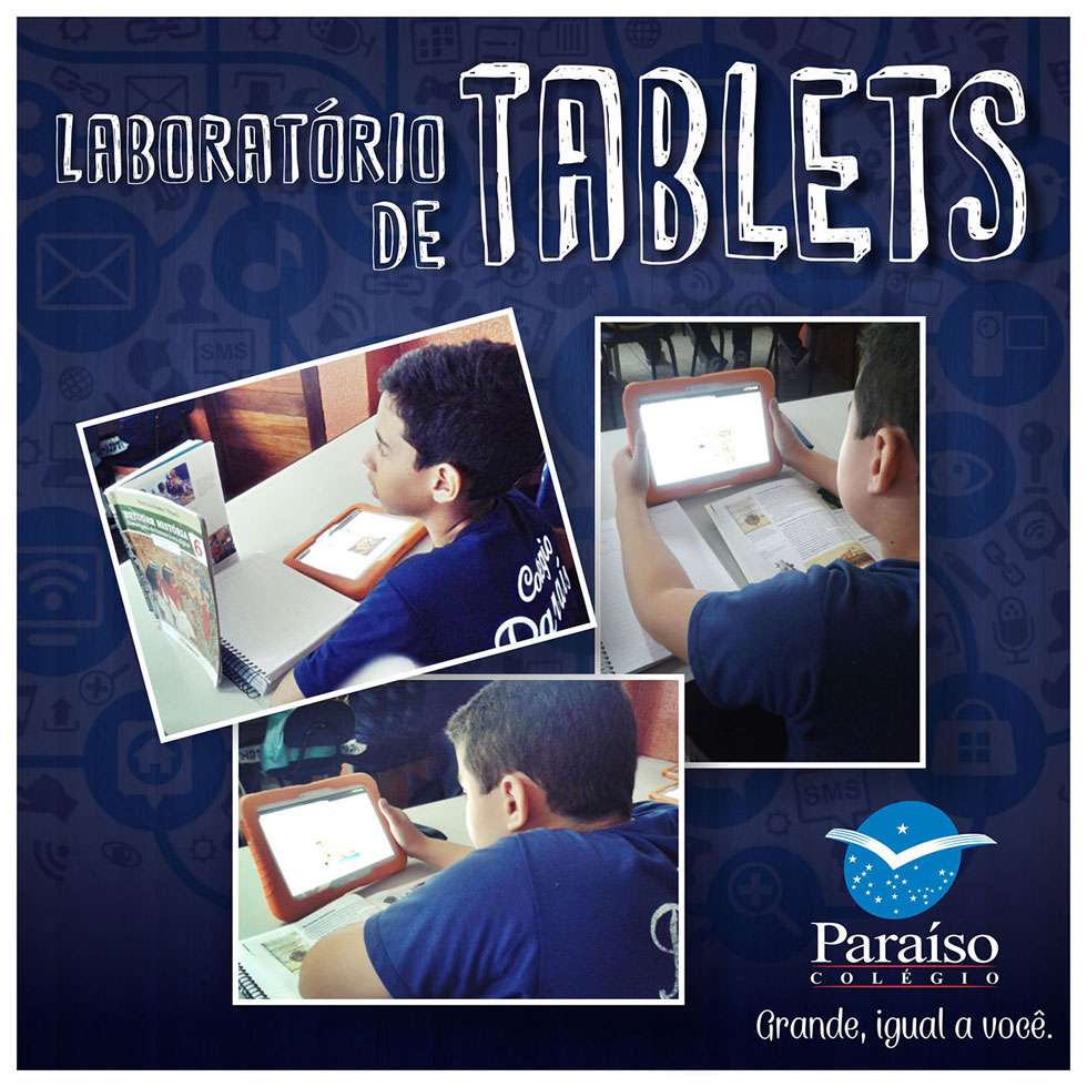 Colégio Paraíso aprimora o seu ensino através do Laboratório de Tablets
