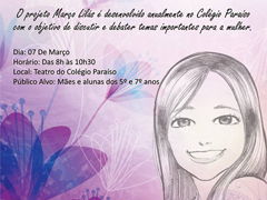 Colégio Paraíso vai celebrar o Março Lilás com palestra para mães e filhas