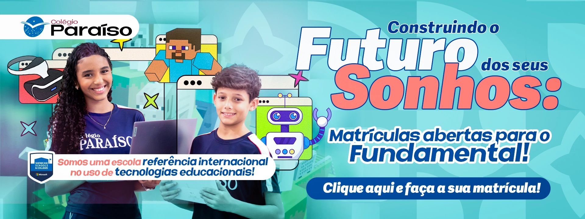 Matrículas abertas para o fundamental