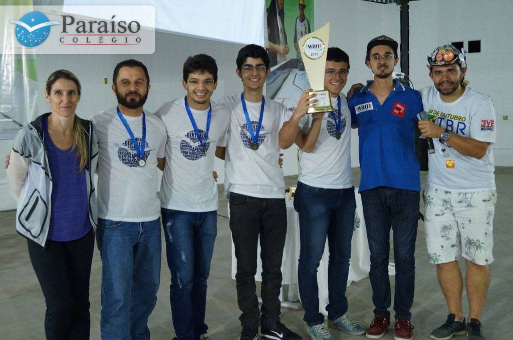 Equipe de Robótica Paraíso é 1º lugar na olimpíada WRO Brazil