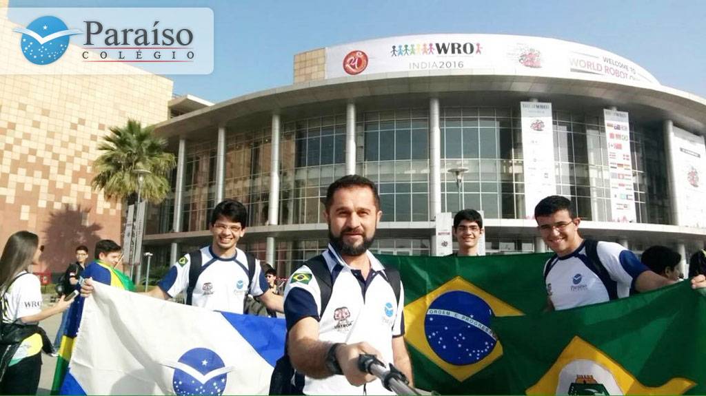 Equipe do Colégio Paraíso participa do Mundial de Robótica na Índia