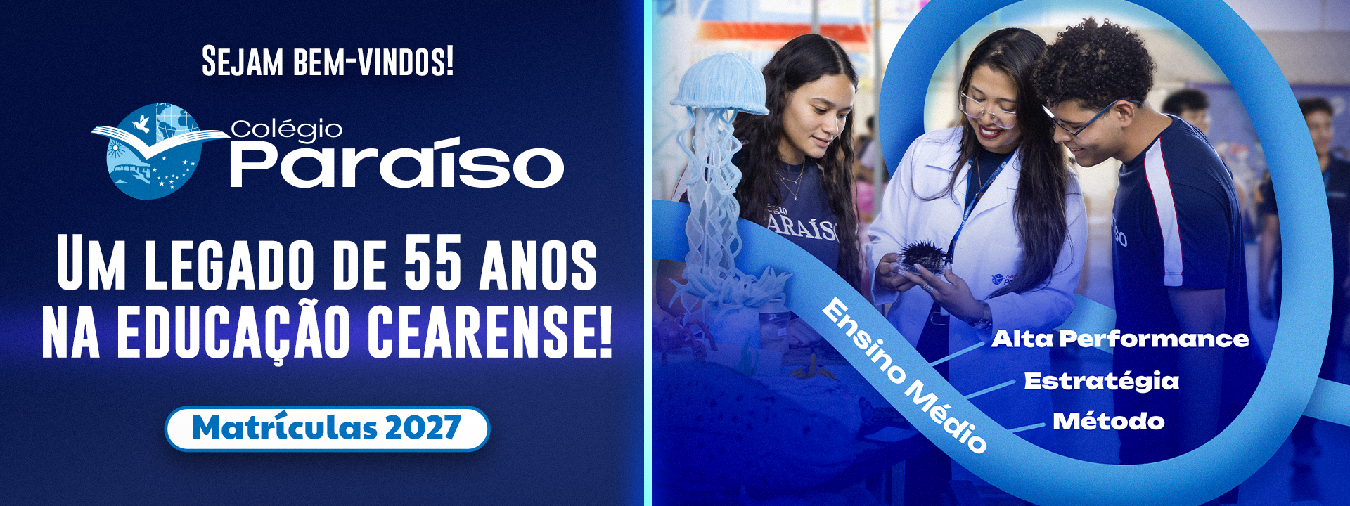 banner da campanha de matrículas de 2025