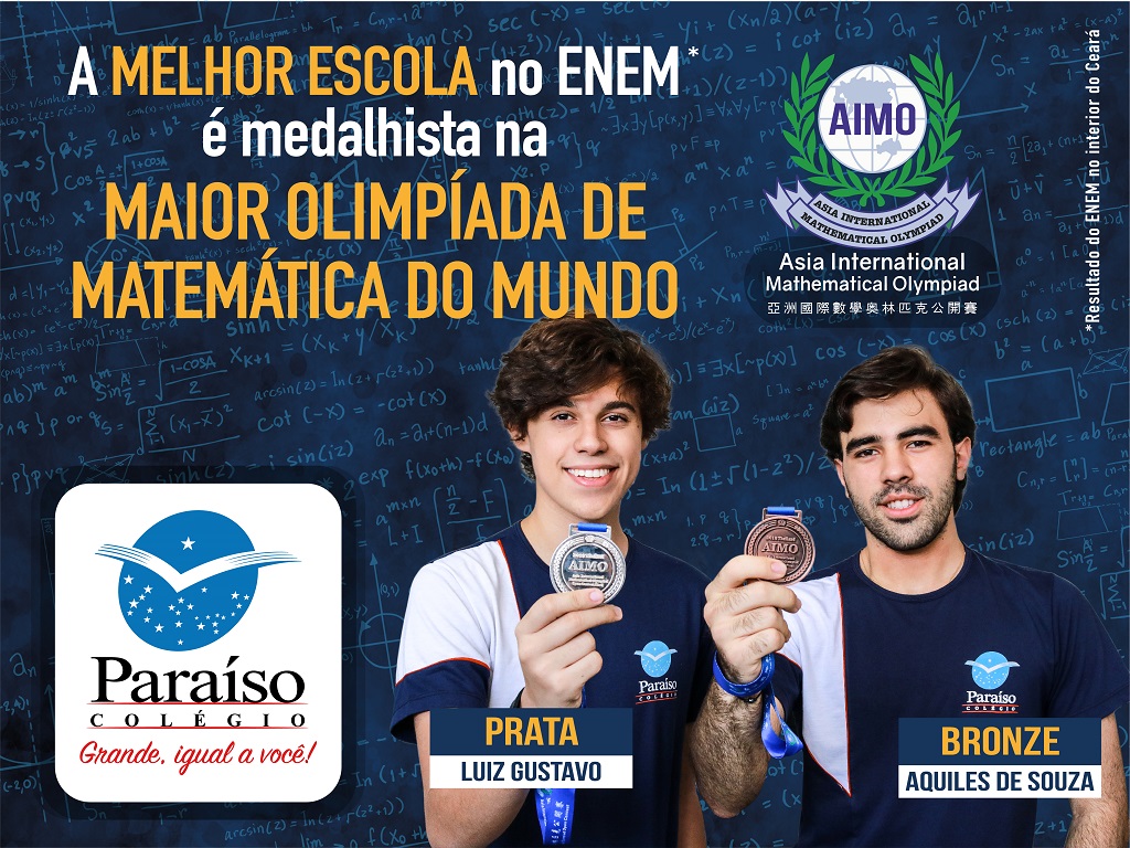 Únicos do Ceará: estudantes de Juazeiro do Norte conquistam medalhas na maior olimpíada de Matemática do mundo