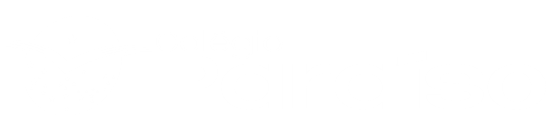 logo do colegio paraiso na cor branca