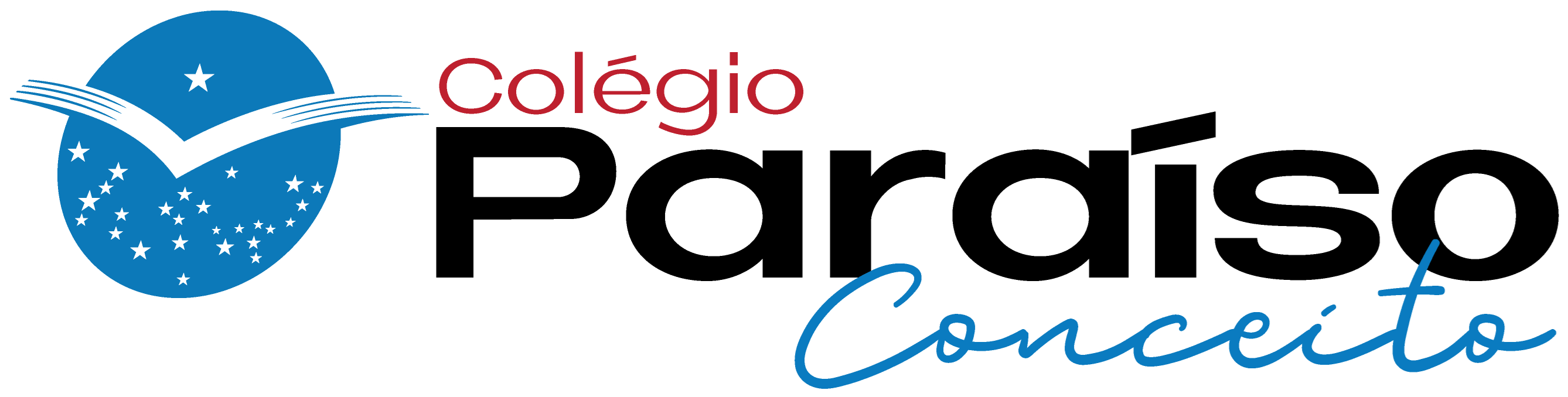 Logo do colégio paraíso